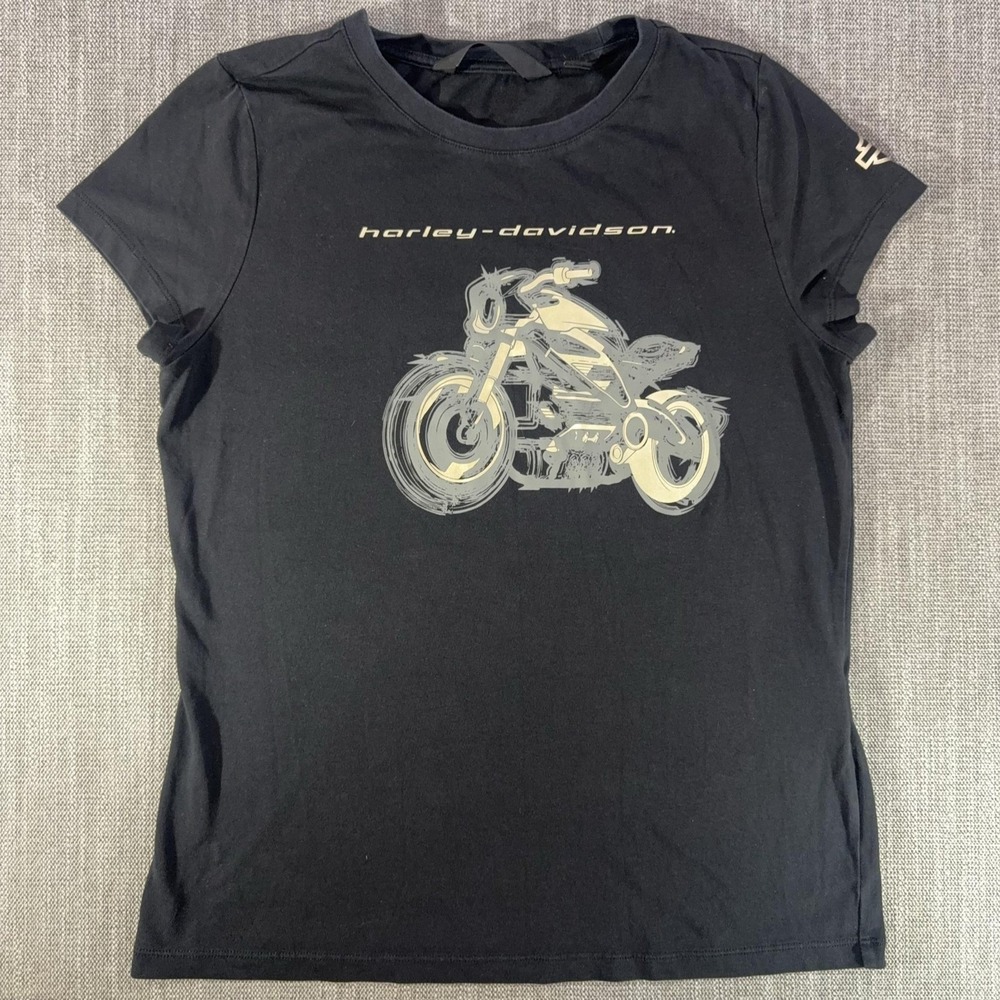 Harley-Davidson Shirt Womens Medium Black LiveWire Motorcycle Graphic Tee
